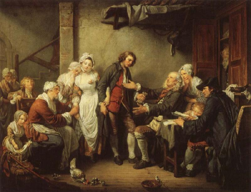 Jean-Baptiste Greuze The Village Marriage Contract